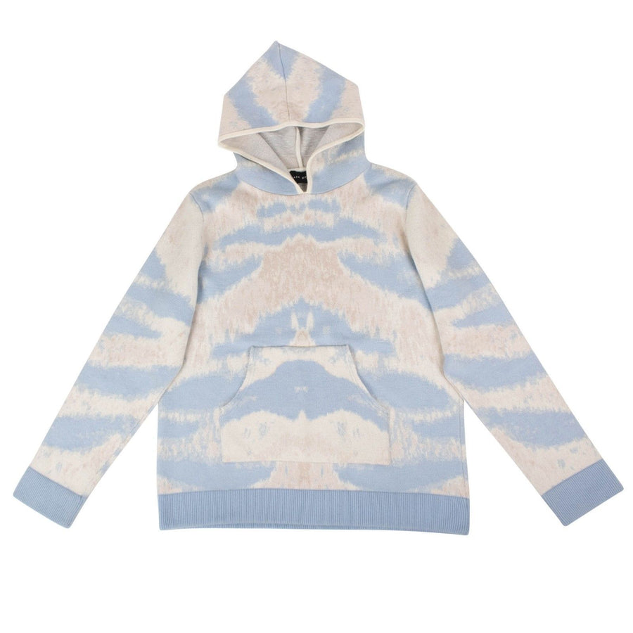 Tiger Pullover Hoodie Sweatshirt - Blue