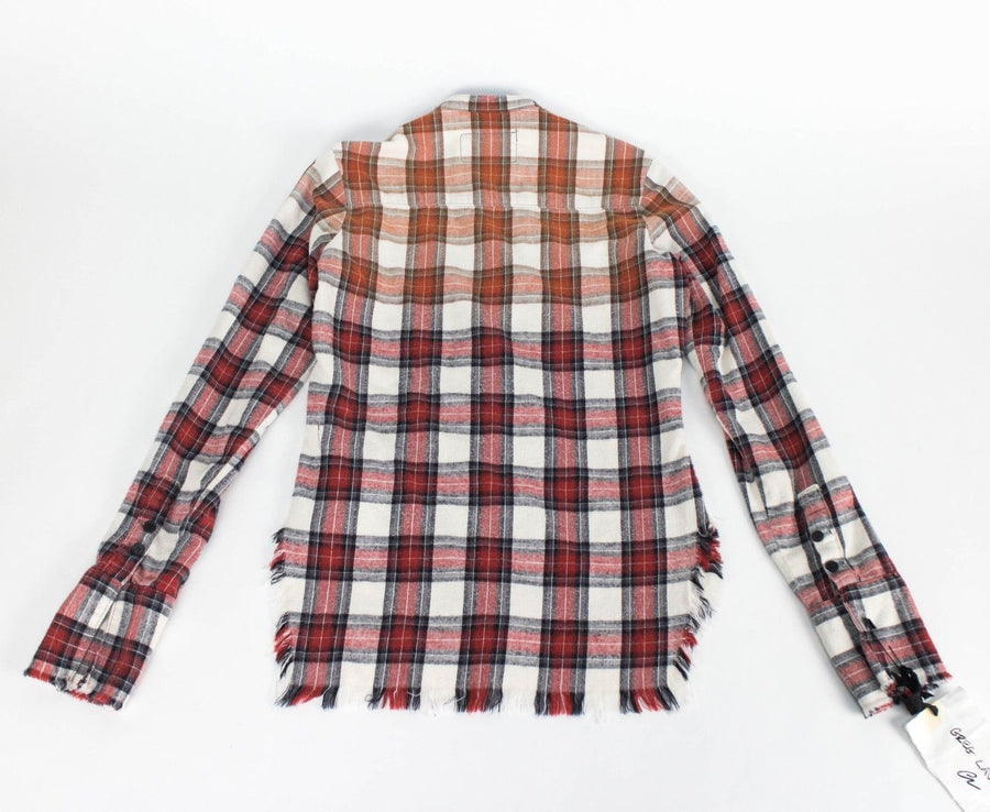 Beach Faded Mountaineer Flannel Studio Casual Shirt - Red