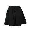 A-Line Pleated Mini Skirt - Black
