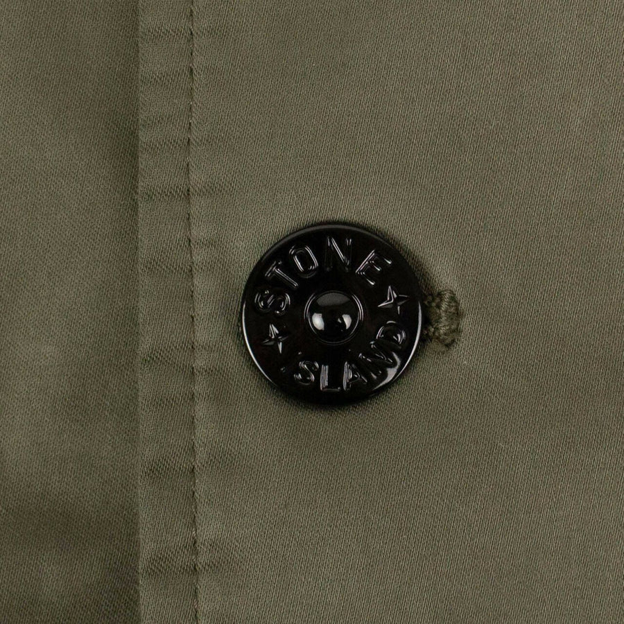 '43531 Raso Gommato Flock' Trench Coat - Green