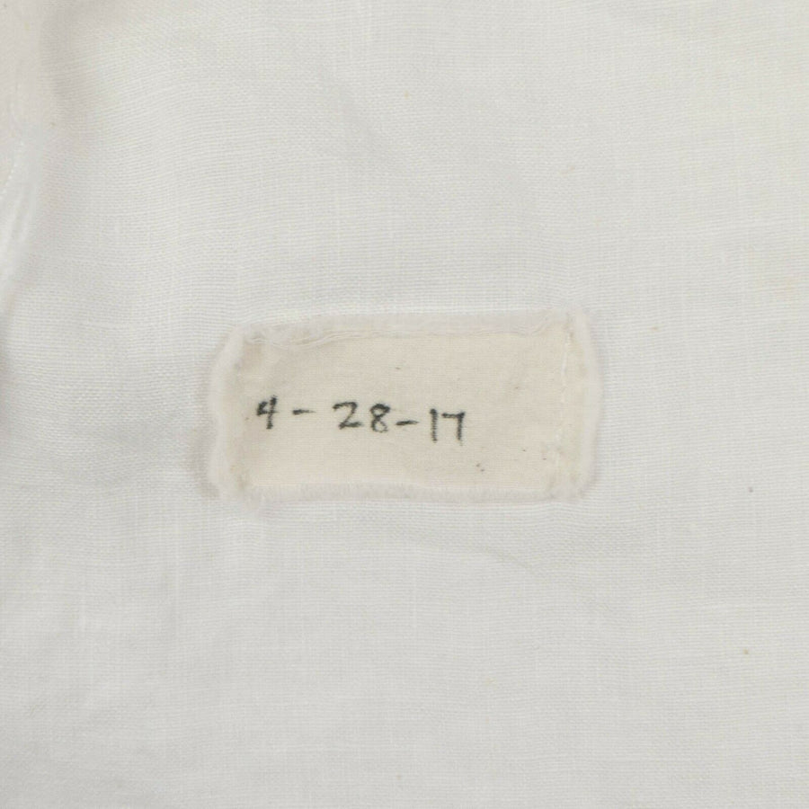 Linen Long Sleeve Tux Studio Shirt - White