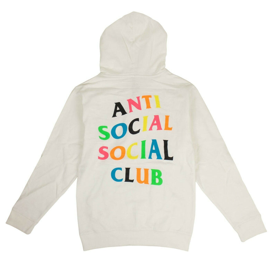 'ASSC' Neon Logo Hooded Sweatshirt - White