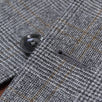 Glen Plaid Wool Two Button 3 Piece Suit - Gray