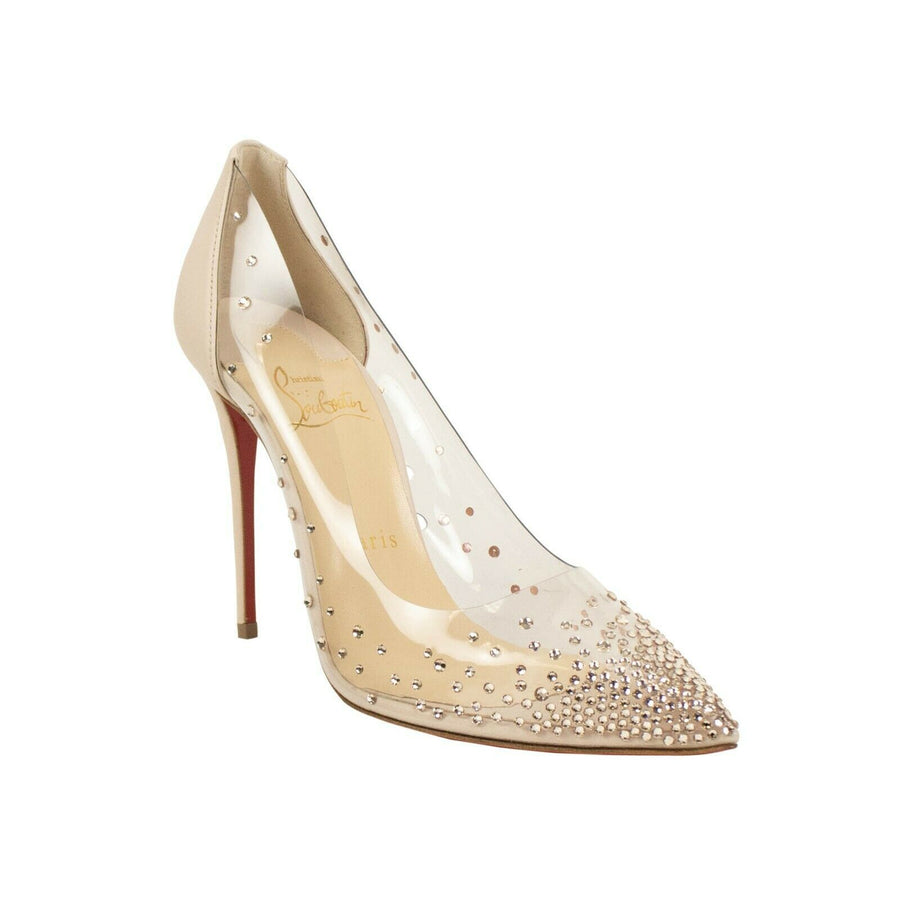 Degastrass PVC Nappa 100mm Pumps - Nude
