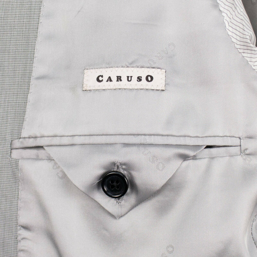 Drop 7 Cotton Two Button Slim/Trim Fit Suit - Light Grey