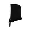 Cotton Drawstring Hoodie Hat - Black