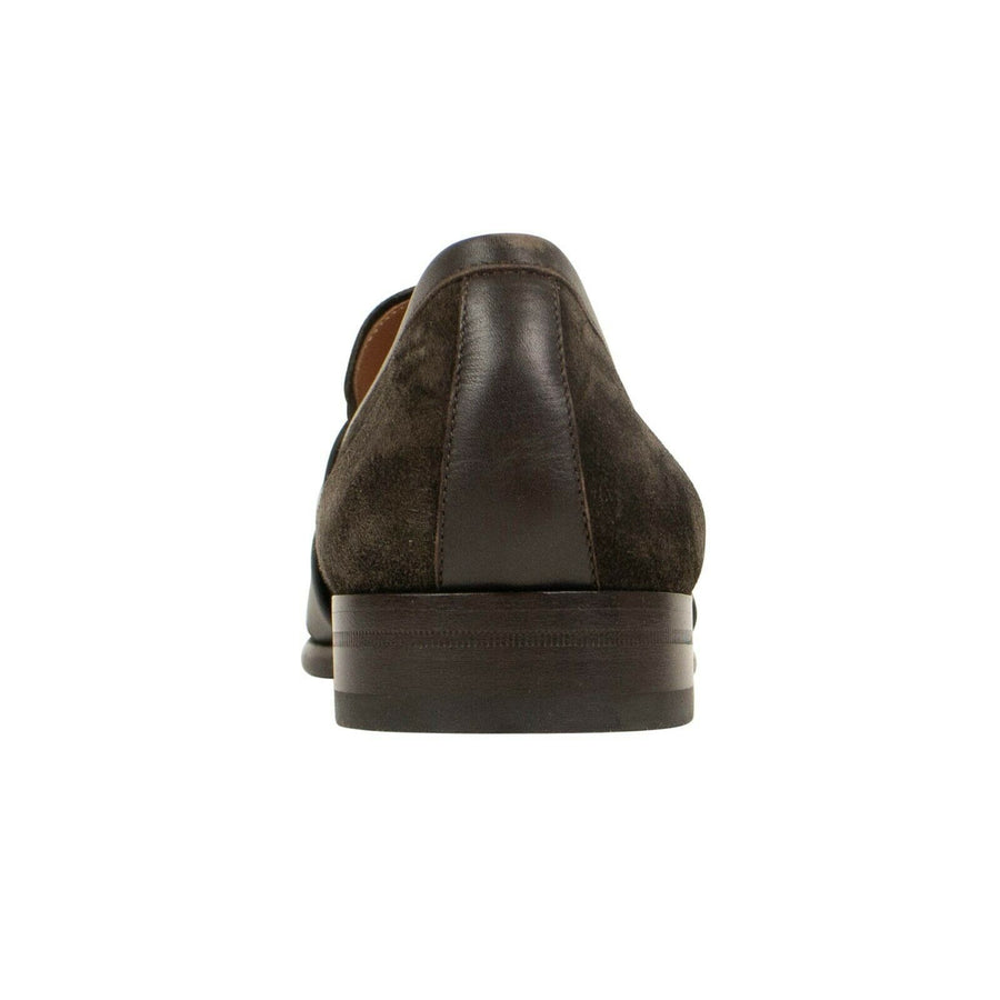 Criss-Cross Penny Loafer - Brown