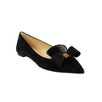 'Souriceau'  Velvet Flats - Black
