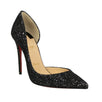 Iriza Glitter Half D'orsay 100mm Pumps - Black
