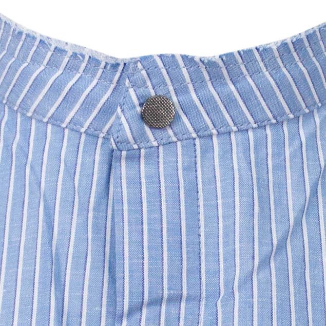Malibu Mid Length Striped Shirt - Blue