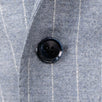 Drop 7 Pin-Striped Wool 3 Roll 2 Button Slim/Trim Fit Suit - Light  Gray