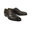 Leather Cap Toe Lace Up Oxfords - Antique Gray