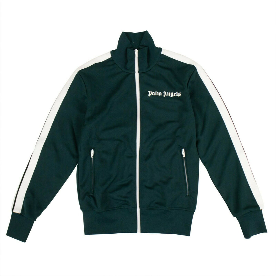 Classic Zip-Up Track Jacket - Dark Green