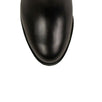 'Adox' 85mm Leather Boots Heels - Black