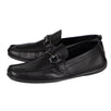 Gubbio Signature Buckle Loafers - Black
