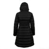 'Talev' Down Filled Quilted Puffer Long Coat - Black