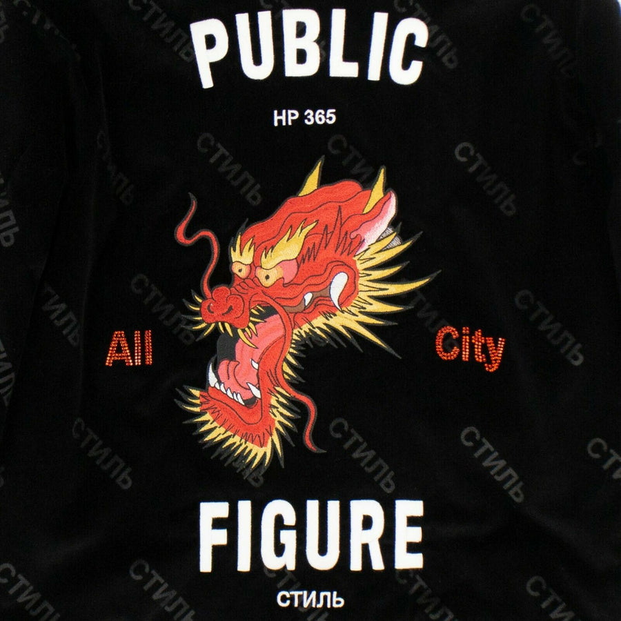 Dragon Velvet Jacket - Black / Red