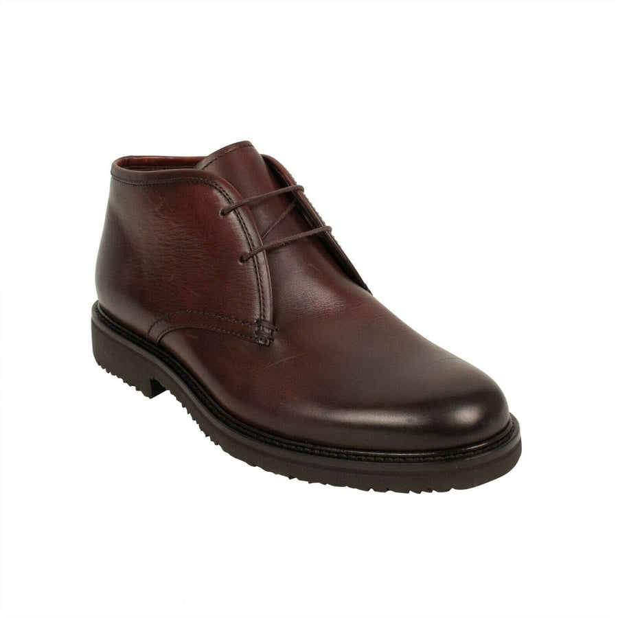 Leather Chukka Boots - Red