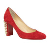 Suede Marimalus 85mm Pumps - Red