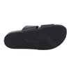 Leather Slide Sandals - Black