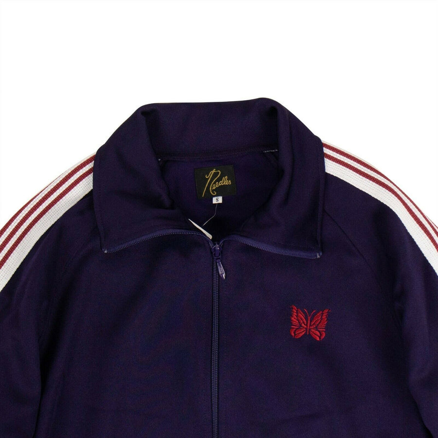 Polyester Side Striped Track Jacket - Purple