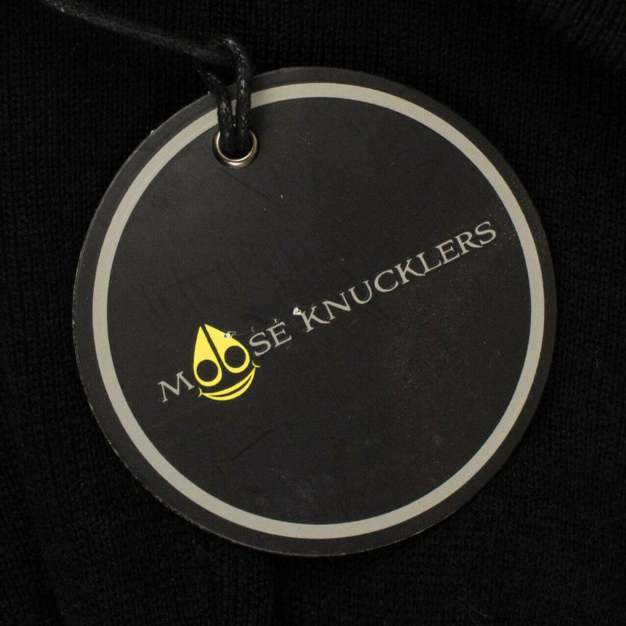 Kids Fur Pom Pom Maple-leaf Hat - Black/ Pink