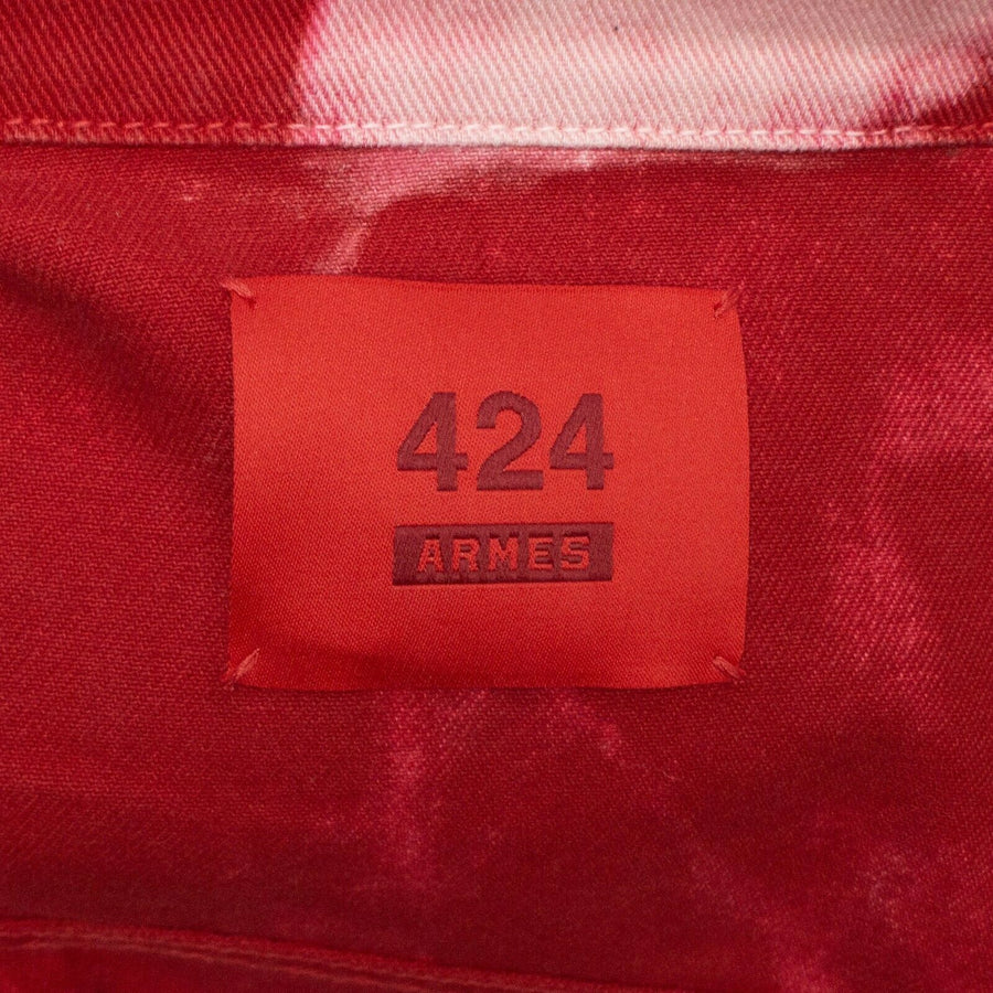 Trucker Tie Dye Jacket - Red
