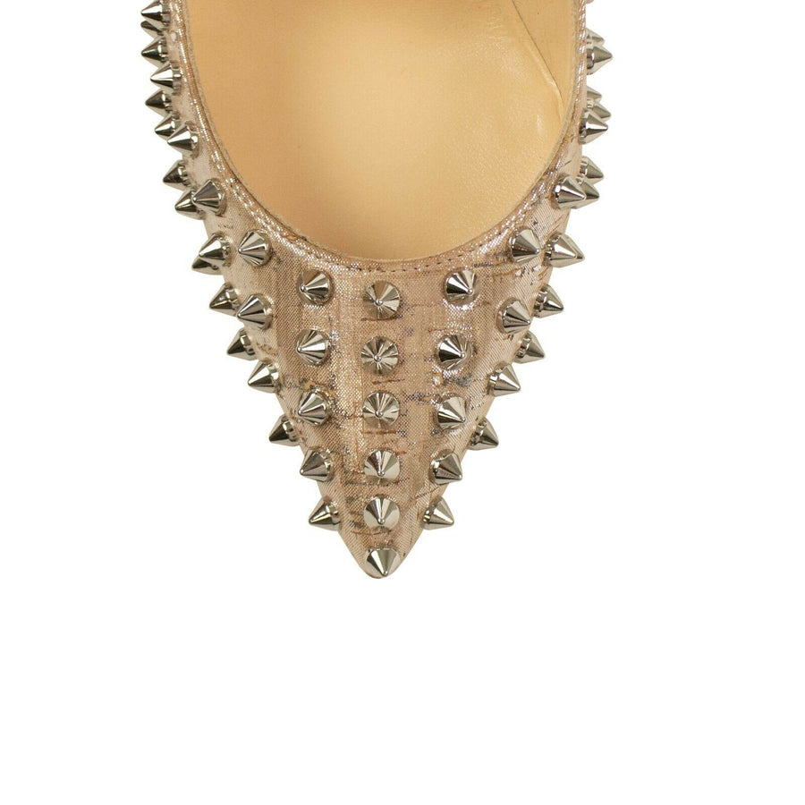 Follies Spikes 100mm Pumps - Pale Gold