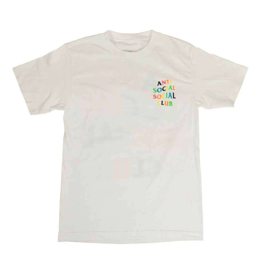 Cotton 'ASSC' Neon Logo T-Shirt - White