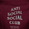 Cotton 'ASSC' Coral Logo T-Shirt - Maroon