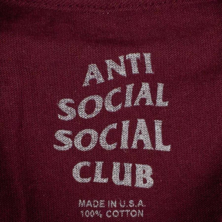 Cotton 'ASSC' Coral Logo T-Shirt - Maroon