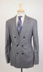 Cashmere Blend Double Breasted Sport Coat - Gray