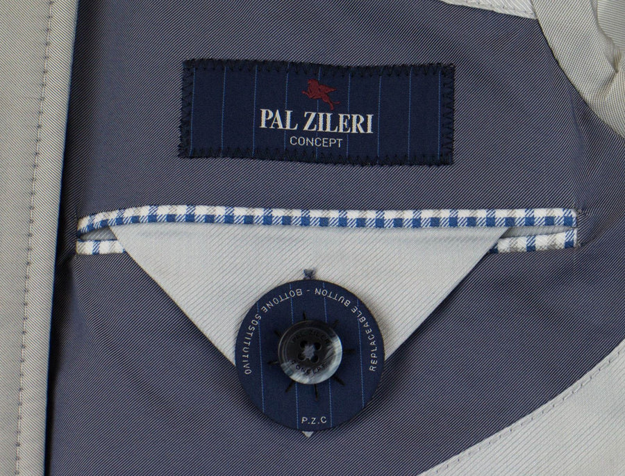 Nylon Blend Trench Coat - Gray