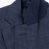Drop 8 Striped Wool Two Button Three Piece Suit - Blue