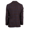 Drop 8 Windowpane Check Wool Blend 3 Roll 2 Button Sport Coat - Purple