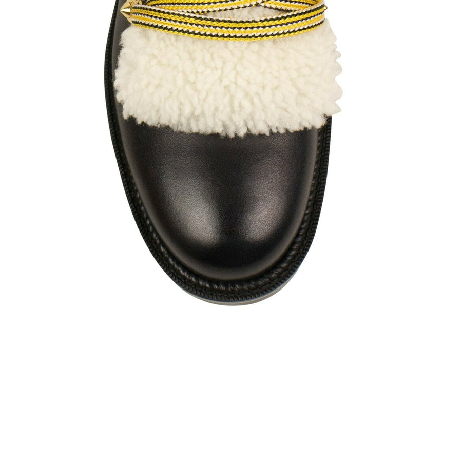 'Yetita' Shearling Hiking Boot - Black