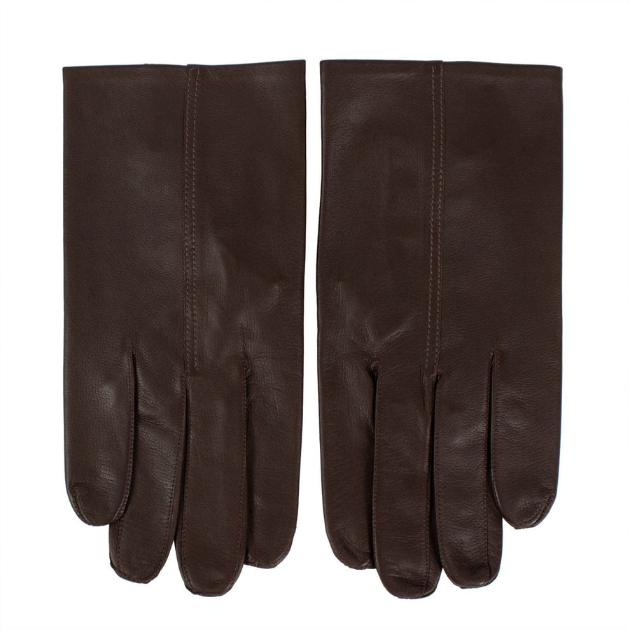 Calfskin Leather Gloves - Brown