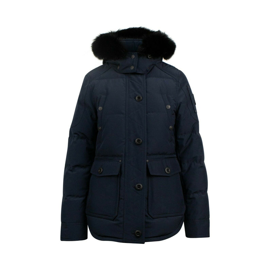 Women's 'Midcore' Down Puffer Jacket - Navy Blue
