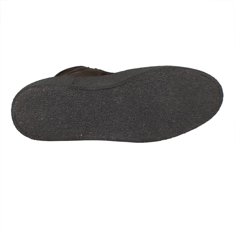 Season 4 'Oil' Thick Suede Lace-Up Crepe Boots - Brown