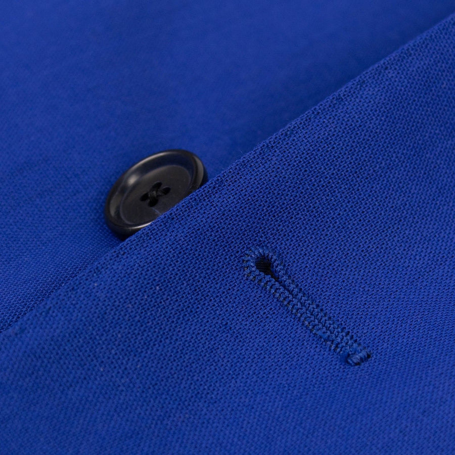 Drop 7 Linen Three Roll Two Button Sport Coat - Royal Blue