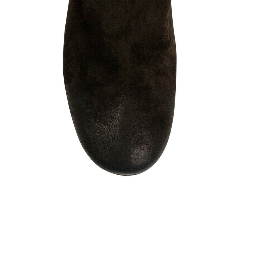 Funghetto Distressed Leather Ankle Boots - Brown