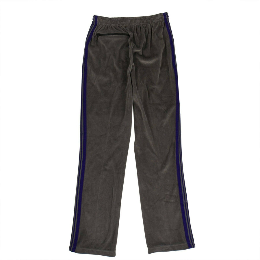 Velour Side Stripe Track Pants - Gray
