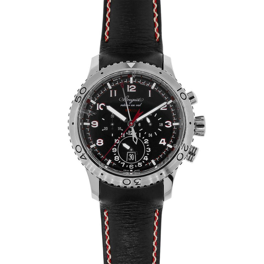 Breguet Type XXII, Stainless-Steel Black Chronograph 44MM Watch 3880ST/H2/3XV