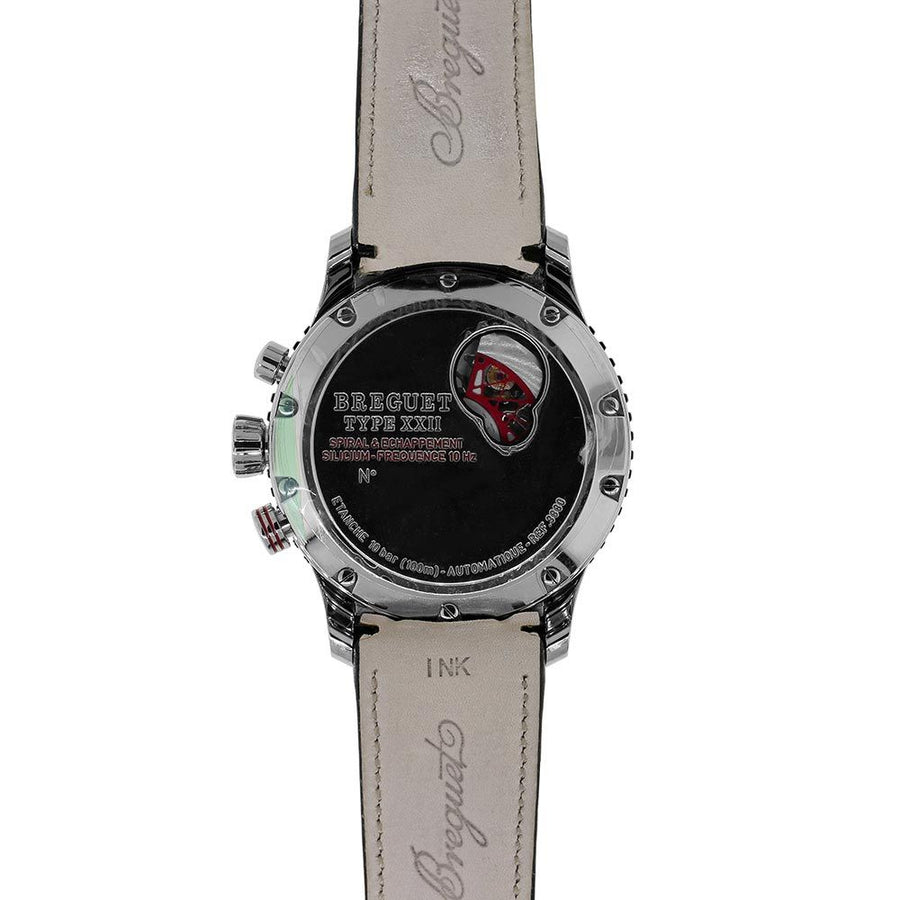 Breguet Type XXII, Stainless-Steel Black Chronograph 44MM Watch 3880ST/H2/3XV