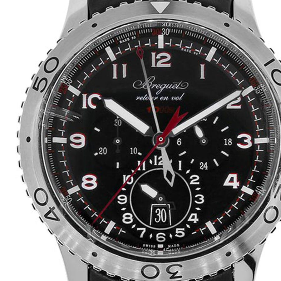 Breguet Type XXII, Stainless-Steel Black Chronograph 44MM Watch 3880ST/H2/3XV