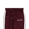 Polyester Classic Track Pants - Maroon/White