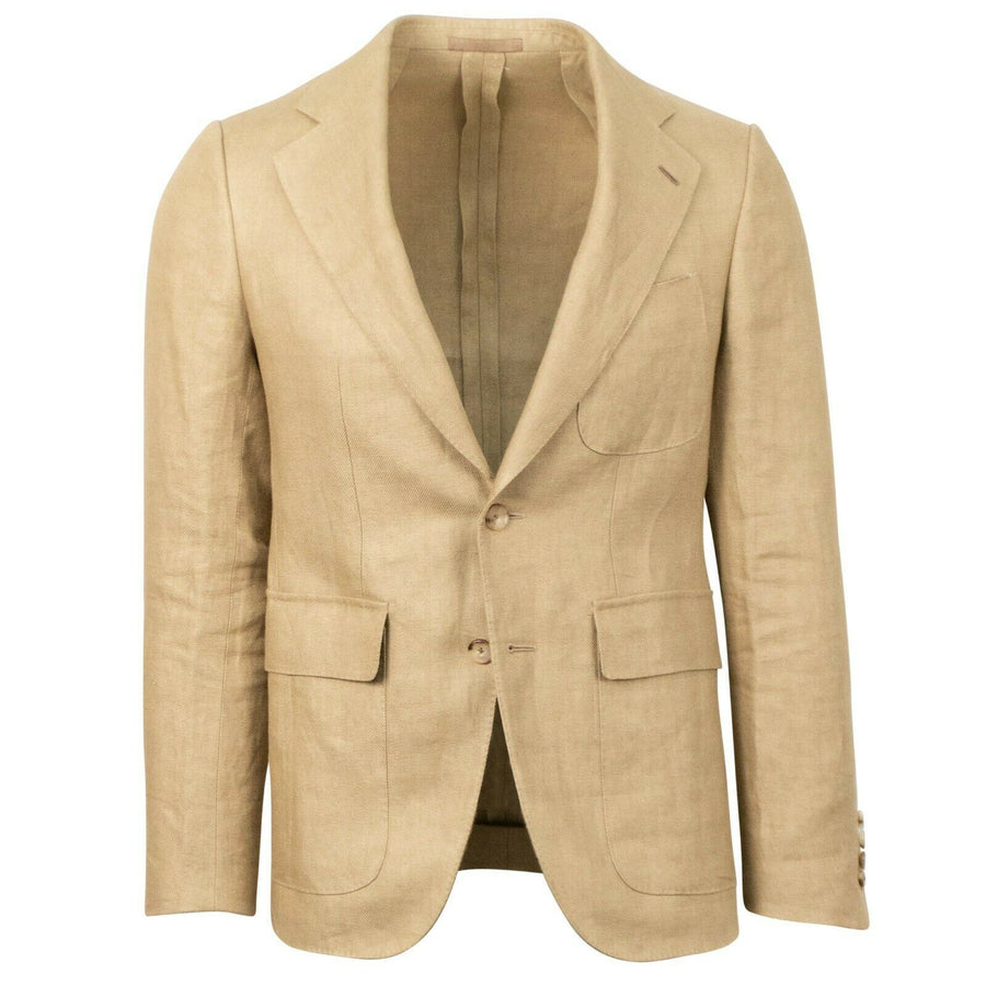 Drop 10 Linen 2 Button Sport Coat - Camel