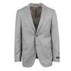 Striped Wool Two Button Suit - Light Gray