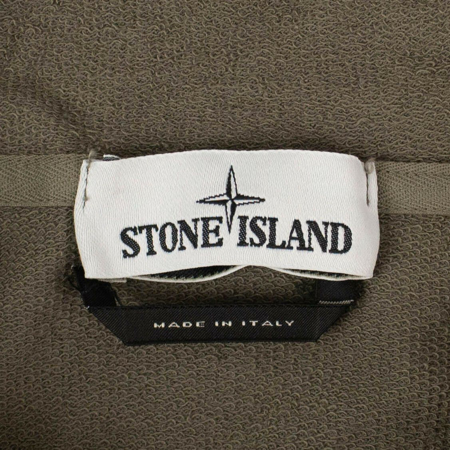 Graphic Logo Patch Hooded Sweatshirt - Army Green