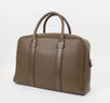 Medium Buckley Trapeze Pebbled Leather Briefcase Bag - Light Brown